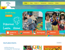 Tablet Screenshot of hilltopchildcarecenter.com